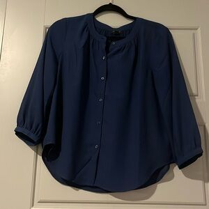 Lightly Worn Blue Business Casual Blouse